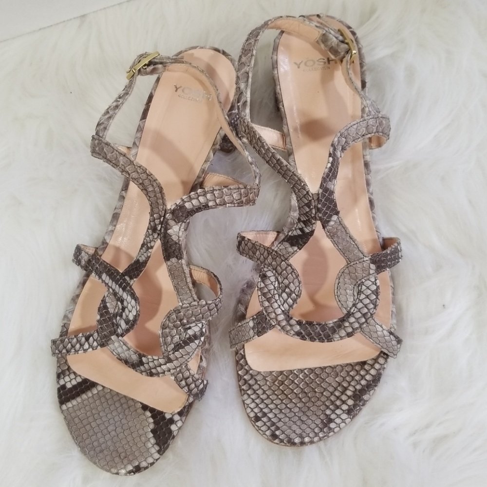 YOSH Collection Snake buckle strap Sandals, size 9